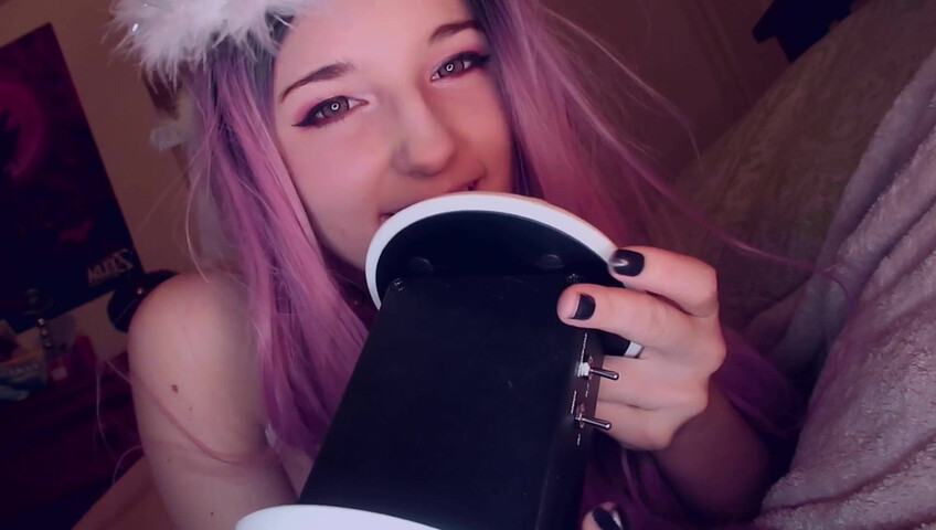 AftynRose ASMR - sweet angel ASMR, licking you to sleep