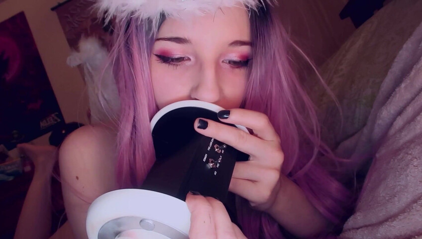 AftynRose ASMR - sweet angel ASMR, licking you to sleep