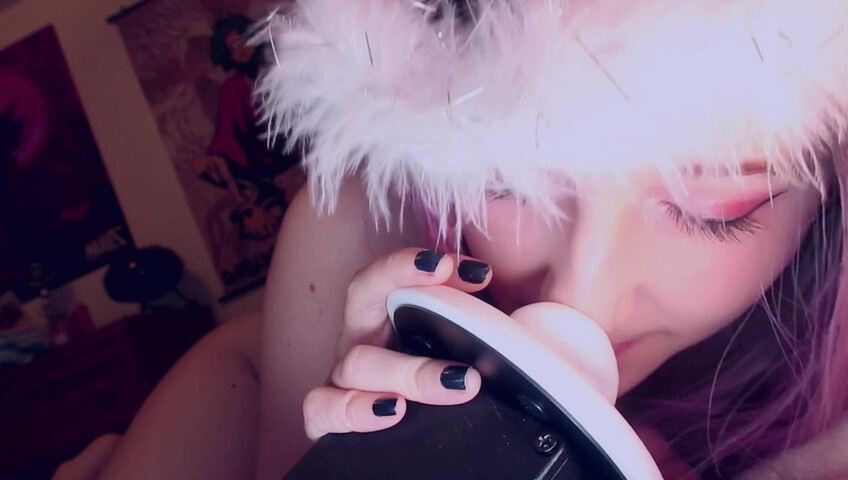 AftynRose ASMR - sweet angel ASMR, licking you to sleep