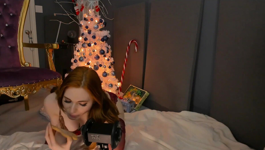 Amouranth Nude Patreon 2020 - XMAS ASMR Video