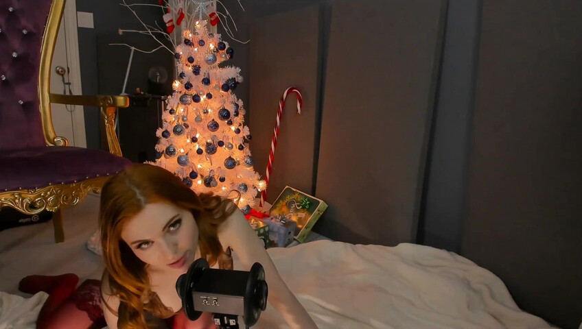 Amouranth Nude Patreon 2020 - XMAS ASMR Video