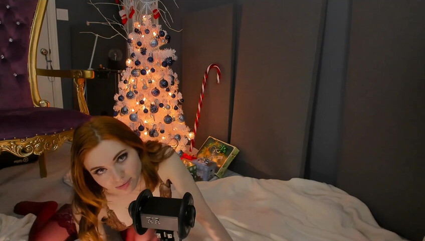 Amouranth Nude Patreon 2020 - XMAS ASMR Video