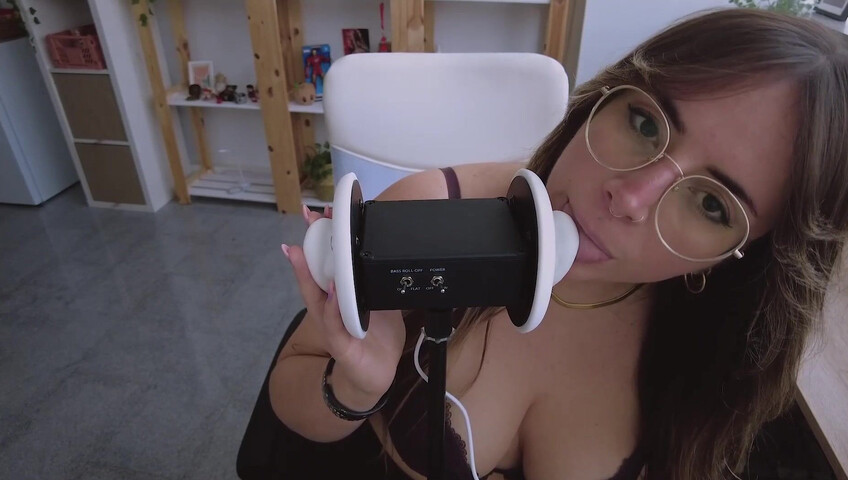 Andrea ASMR - Intense Ear Licking for You