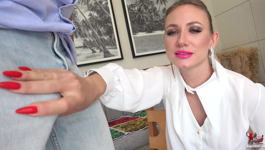 Angel The Dreamgirl - He Cant Handle It And Explodes In His Jeans 4K