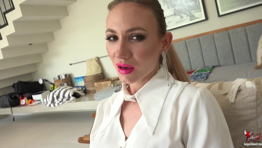 Angel The Dreamgirl - He Cant Handle It And Explodes In His Jeans 4K