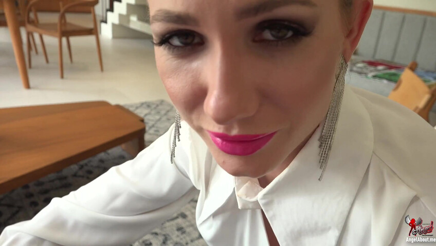 Angel The Dreamgirl - He Cant Handle It And Explodes In His Jeans 4K