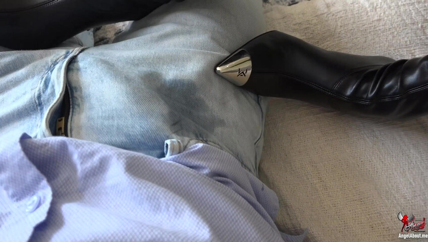 Angel The Dreamgirl - He Cant Handle It And Explodes In His Jeans 4K
