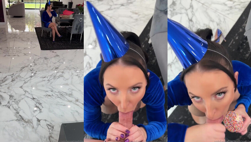 Angela White - POV Closeup Blowjob