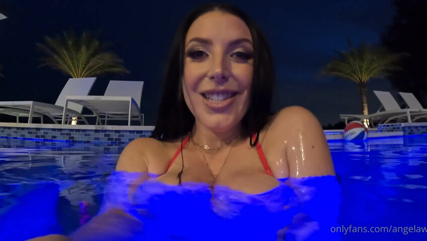 Angela White Porn - Late Night Dip