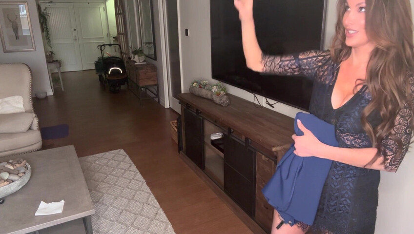 Anne ASMR - Up close hand movements and Skimpy Dress Try On