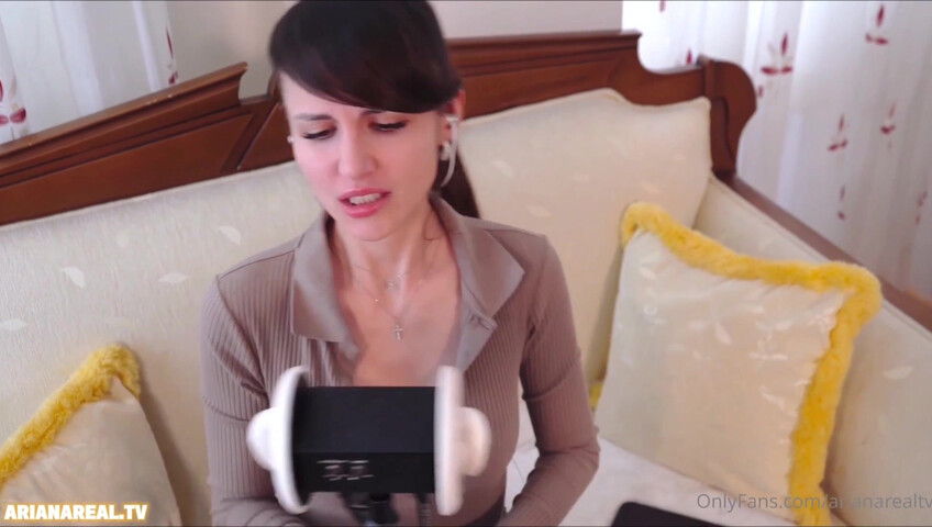 ArianaRealTV ASMR - Brother’s friend watching me practice ASMR ear licking part 1 & 2