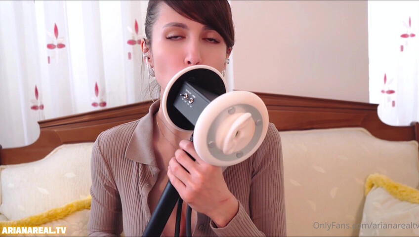 ArianaRealTV ASMR - Brother’s friend watching me practice ASMR ear licking part 1 & 2