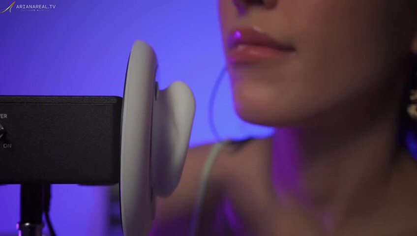 ArianaRealTV ASMR - Wet Ear Licking