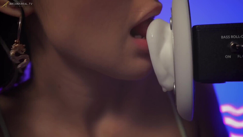ArianaRealTV ASMR - Wet Ear Licking