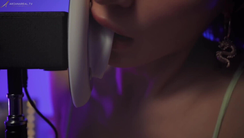 ArianaRealTV ASMR - Wet Ear Licking