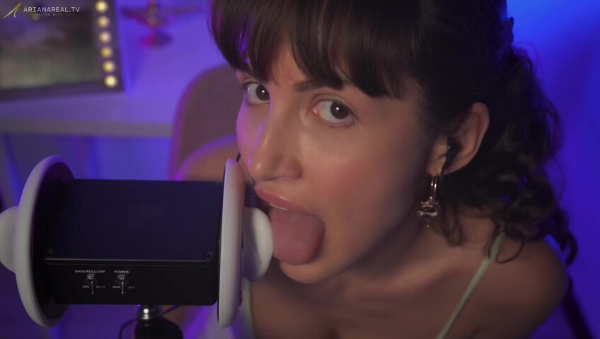 ArianaRealTV ASMR - Wet Ear Licking