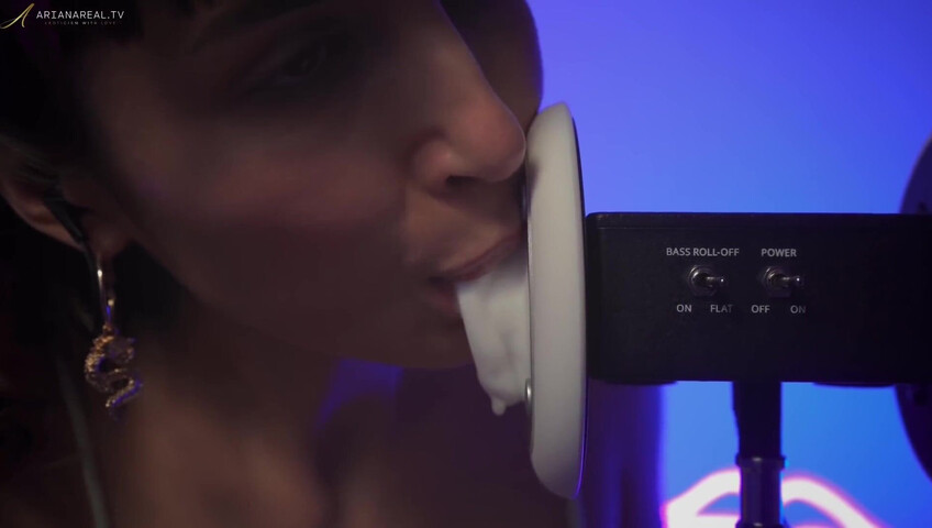 ArianaRealTV ASMR - Wet Ear Licking