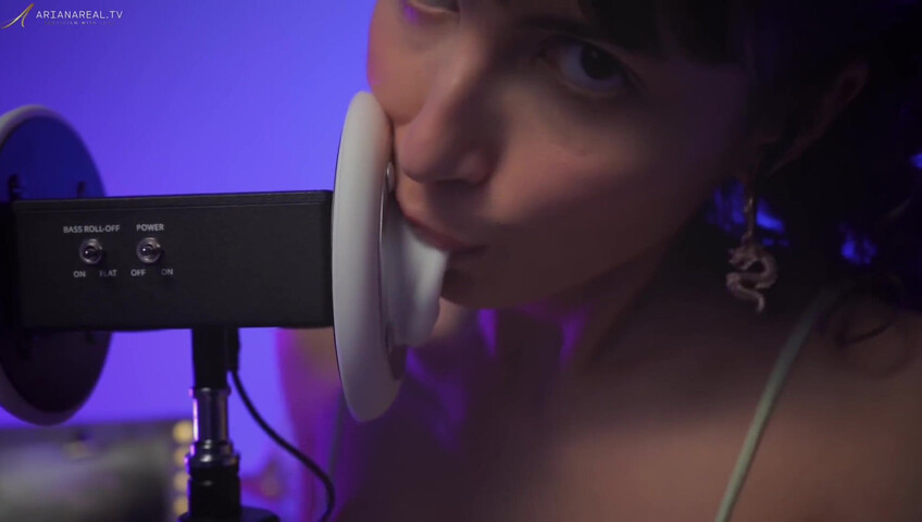 ArianaRealTV ASMR - Wet Ear Licking