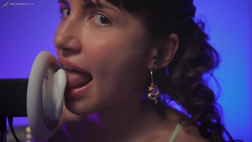 ArianaRealTV ASMR - Wet Ear Licking
