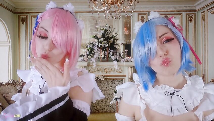 Egilea ASMR - Slutty anime maids cover you in kisses