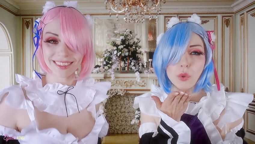 Egilea ASMR - Slutty anime maids cover you in kisses