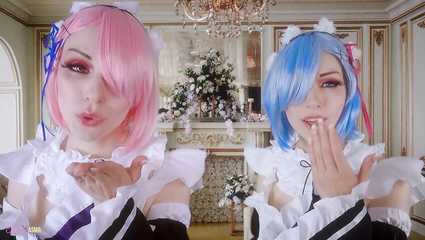 Egilea ASMR - Slutty anime maids cover you in kisses