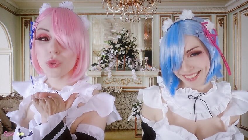 Egilea ASMR - Slutty anime maids cover you in kisses