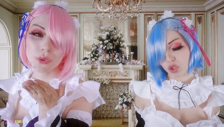 Egilea ASMR - Slutty anime maids cover you in kisses