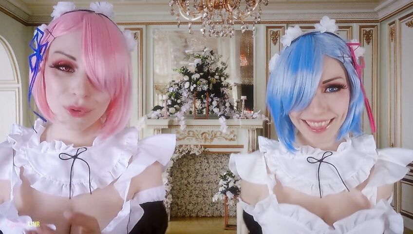 Egilea ASMR - Slutty anime maids cover you in kisses