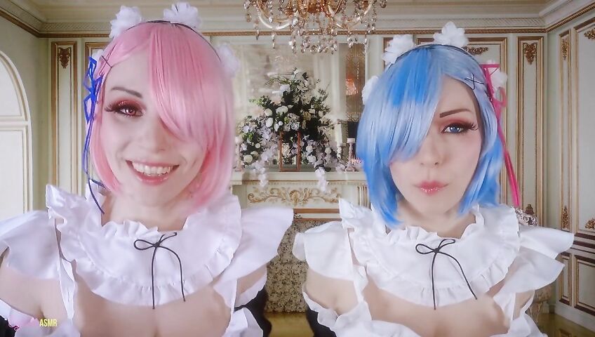 Egilea ASMR - Slutty anime maids cover you in kisses