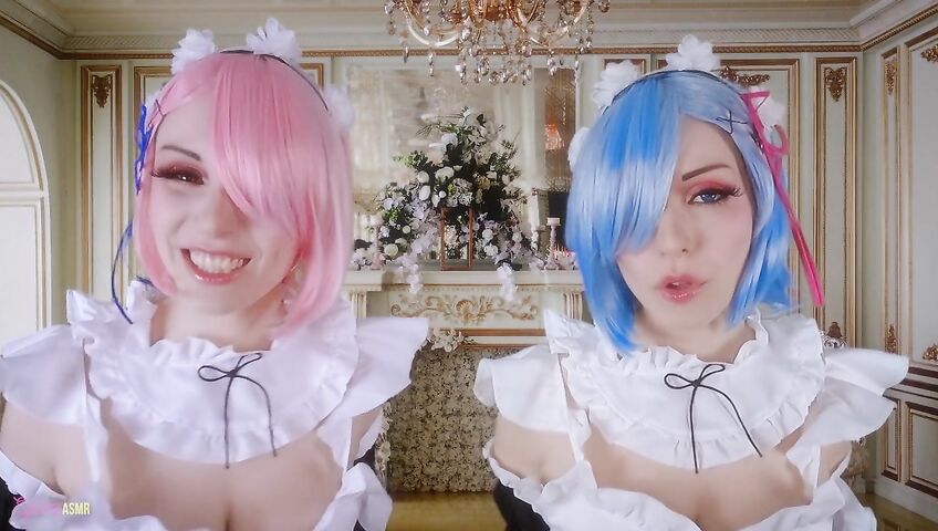 Egilea ASMR - Slutty anime maids cover you in kisses