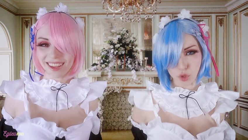 Egilea ASMR - Slutty anime maids cover you in kisses