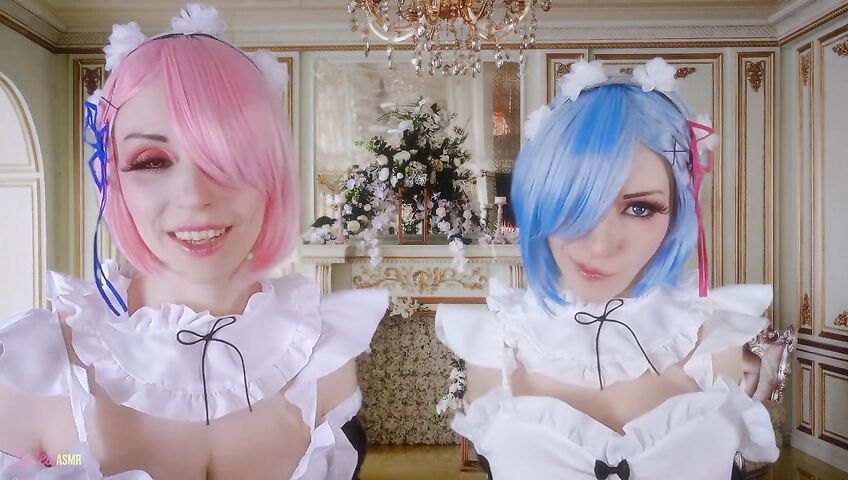 Egilea ASMR - Slutty anime maids cover you in kisses