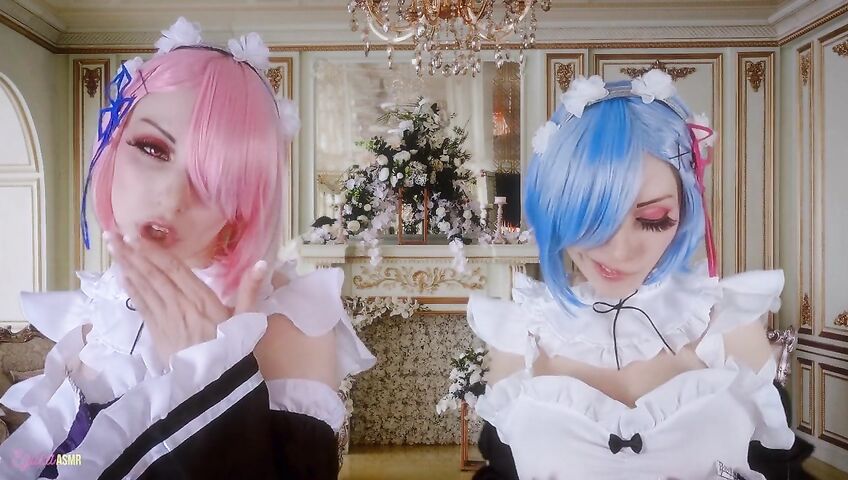 Egilea ASMR - Slutty anime maids cover you in kisses