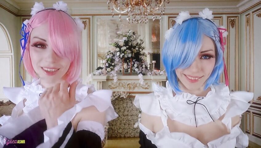 Egilea ASMR - Slutty anime maids cover you in kisses