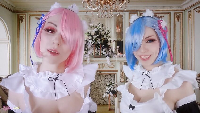 Egilea ASMR - Slutty anime maids cover you in kisses