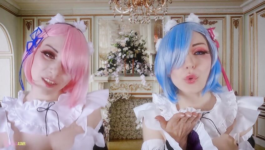 Egilea ASMR - Slutty anime maids cover you in kisses