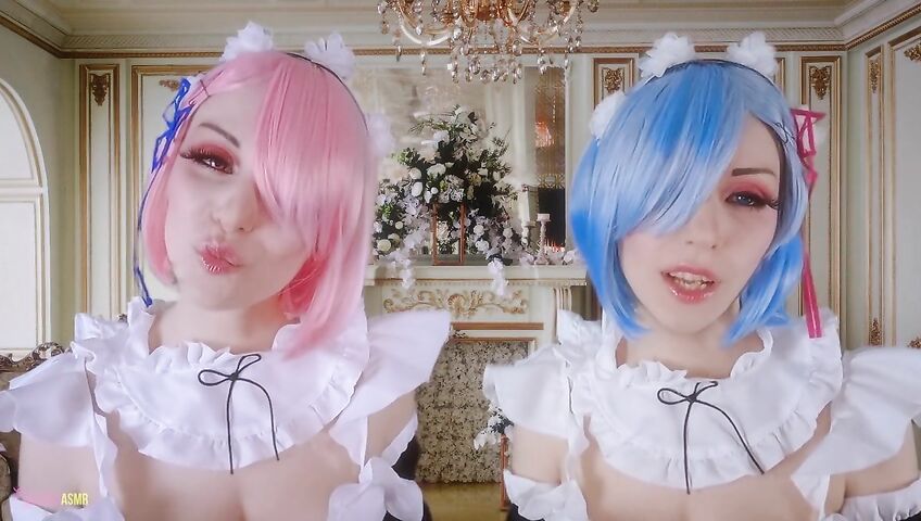 Egilea ASMR - Slutty anime maids cover you in kisses