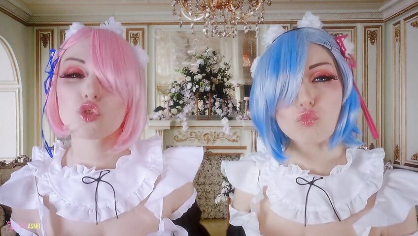 Egilea ASMR - Slutty anime maids cover you in kisses