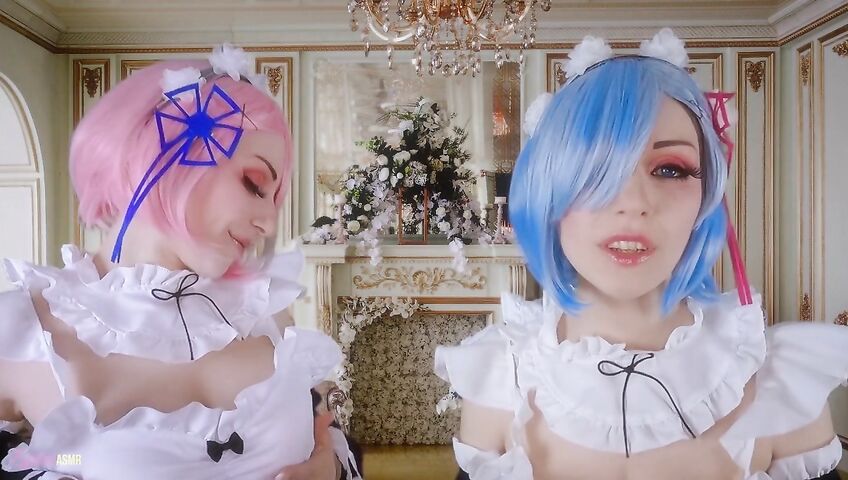 Egilea ASMR - Slutty anime maids cover you in kisses