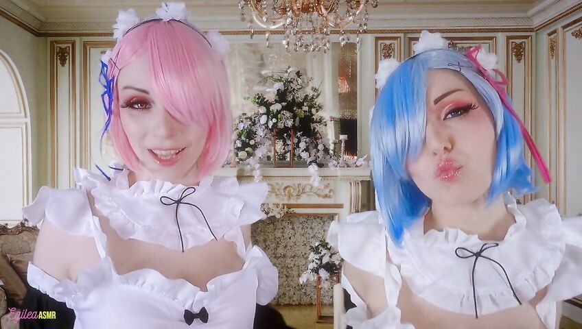 Egilea ASMR - Slutty anime maids cover you in kisses