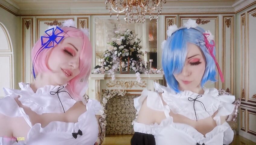 Egilea ASMR - Slutty anime maids cover you in kisses