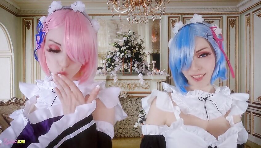 Egilea ASMR - Slutty anime maids cover you in kisses