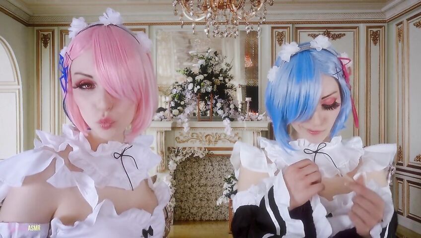 Egilea ASMR - Slutty anime maids cover you in kisses