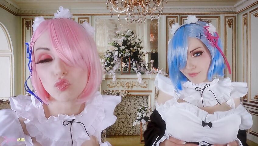 Egilea ASMR - Slutty anime maids cover you in kisses
