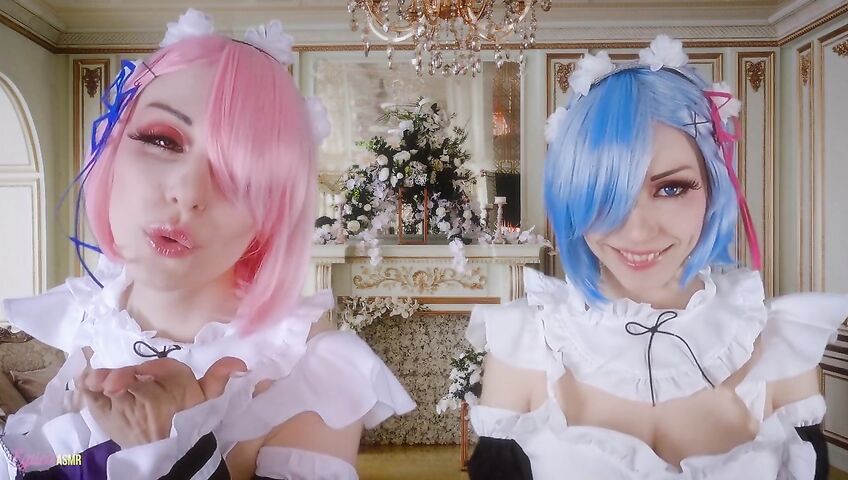 Egilea ASMR - Slutty anime maids cover you in kisses