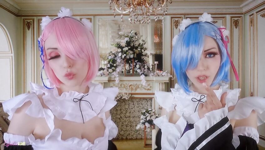 Egilea ASMR - Slutty anime maids cover you in kisses