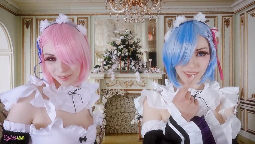 Egilea ASMR - Slutty anime maids cover you in kisses