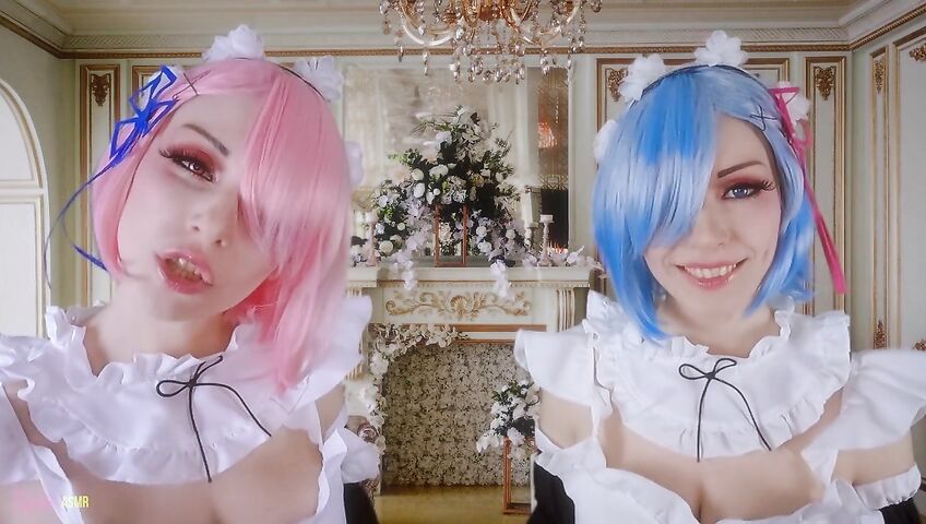 Egilea ASMR - Slutty anime maids cover you in kisses