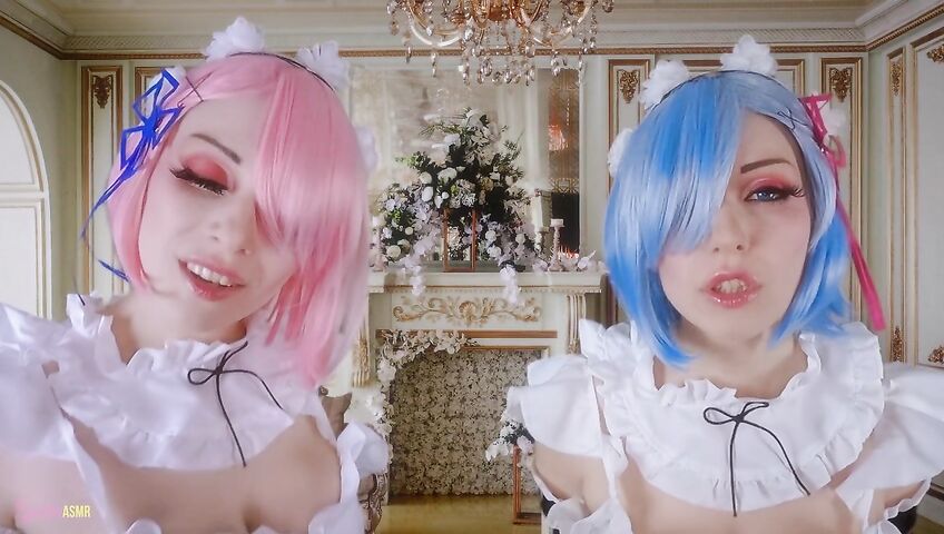 Egilea ASMR - Slutty anime maids cover you in kisses
